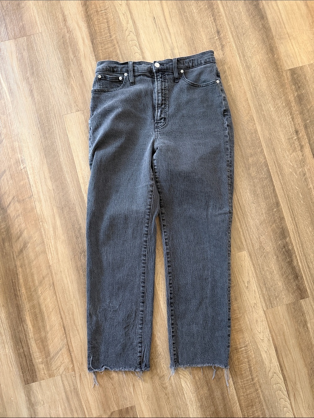 Madewell - The Perfect Vintage High-Rise Black Women's Straight Jeans
